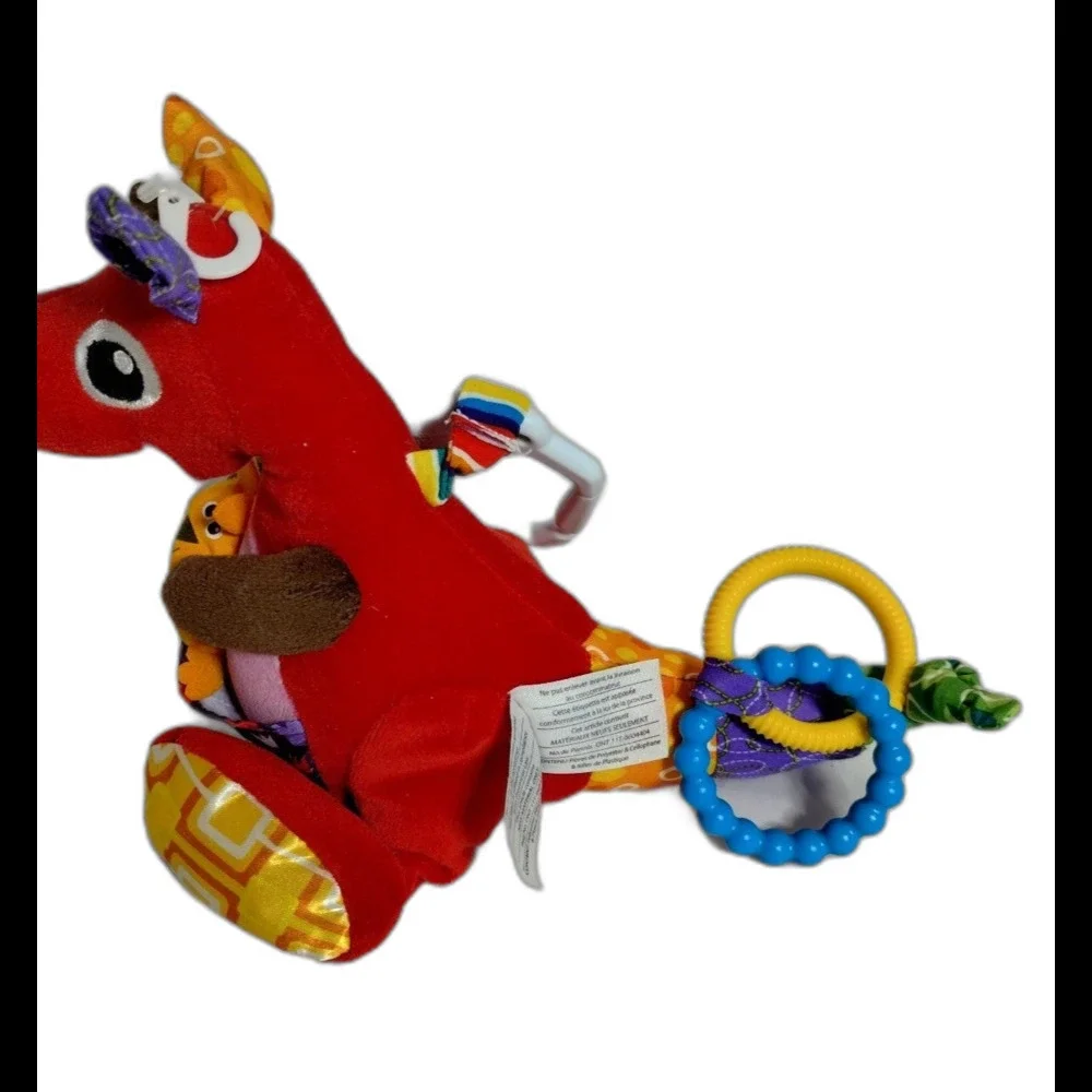Lamaze 2006 Learning Curve Red Kangaroo &Joey Soother,Teether,Rattle Sensory Toy